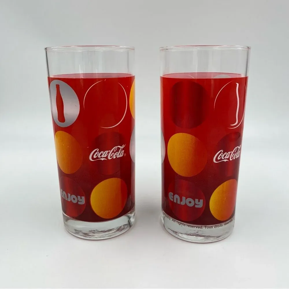 Rare Vintage French Arc International Luminarc Coca-Cola Coke Glasses‎